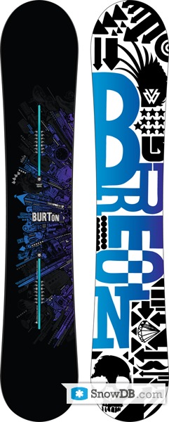 BURTON white collection 128cm