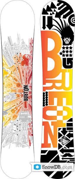 Burton White Collection Smalls Snowboard - Youth 2008