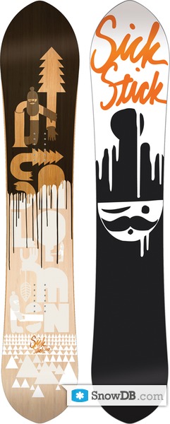 grafisch Overjas Geplooid Snowboard Salomon Sick Stick 2011/2012 :: Snowboard and ski catalog  SnowDB.com