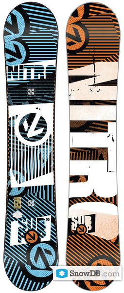 Snowboard Nitro Sub Zero 2009/2010 :: Snowboard and ski