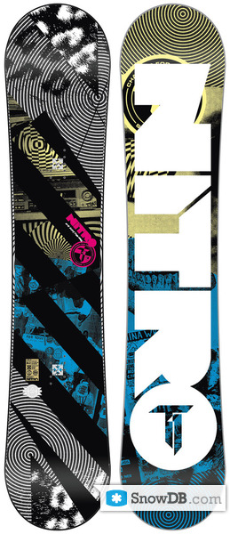 Snowboard Nitro T1 Wide 2009/2010 :: Snowboard and ski